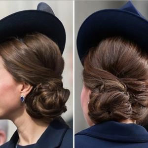 Kate Middleton et son low bun